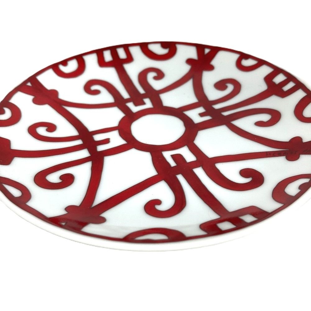 Hermes Plate Gadalukivir Ceramic Red Hat — view 3