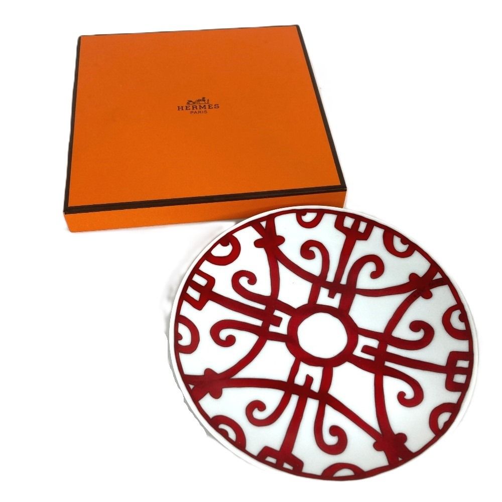 Hermes Plate Gadalukivir Ceramic Red Hat — view 5