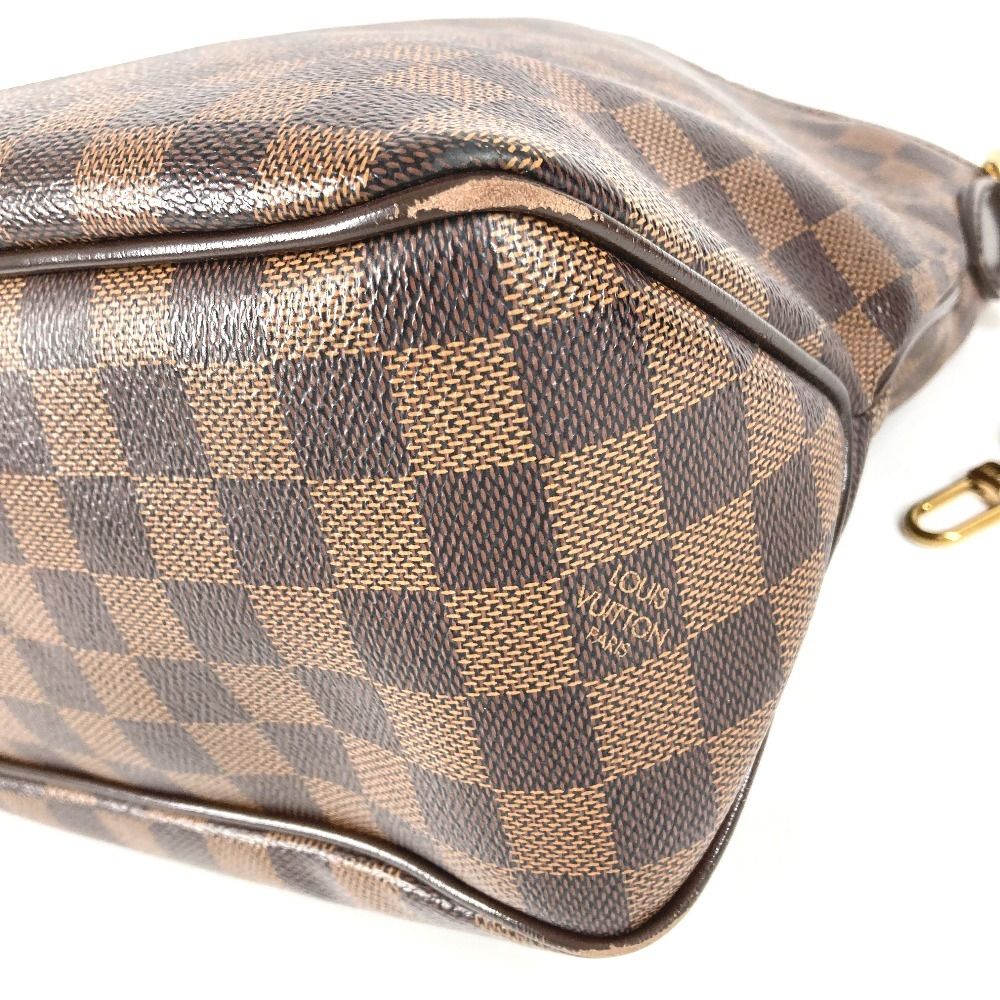 Louis Vuitton Shoulder Bag Delightful PM Damier Canvas Ebene Brown — view 6
