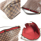 Louis Vuitton Shoulder Bag Delightful PM Damier Canvas Ebene Brown — view 7