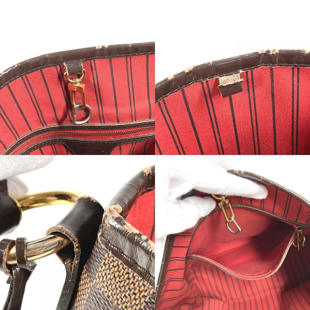 Louis Vuitton Shoulder Bag Delightful PM Damier Canvas Ebene Brown — view 8