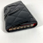Chanel Key Case CC Logo Leather Black Key Holder — view 8