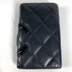 Chanel Key Case CC Logo Leather Black Key Holder — view 2