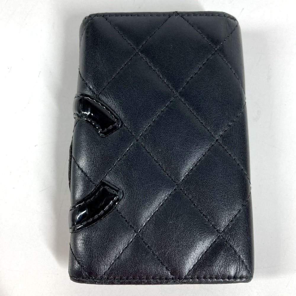 Chanel Key Case CC Logo Leather Black Key Holder — view 2