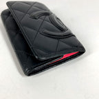 Chanel Key Case CC Logo Leather Black Key Holder — view 9