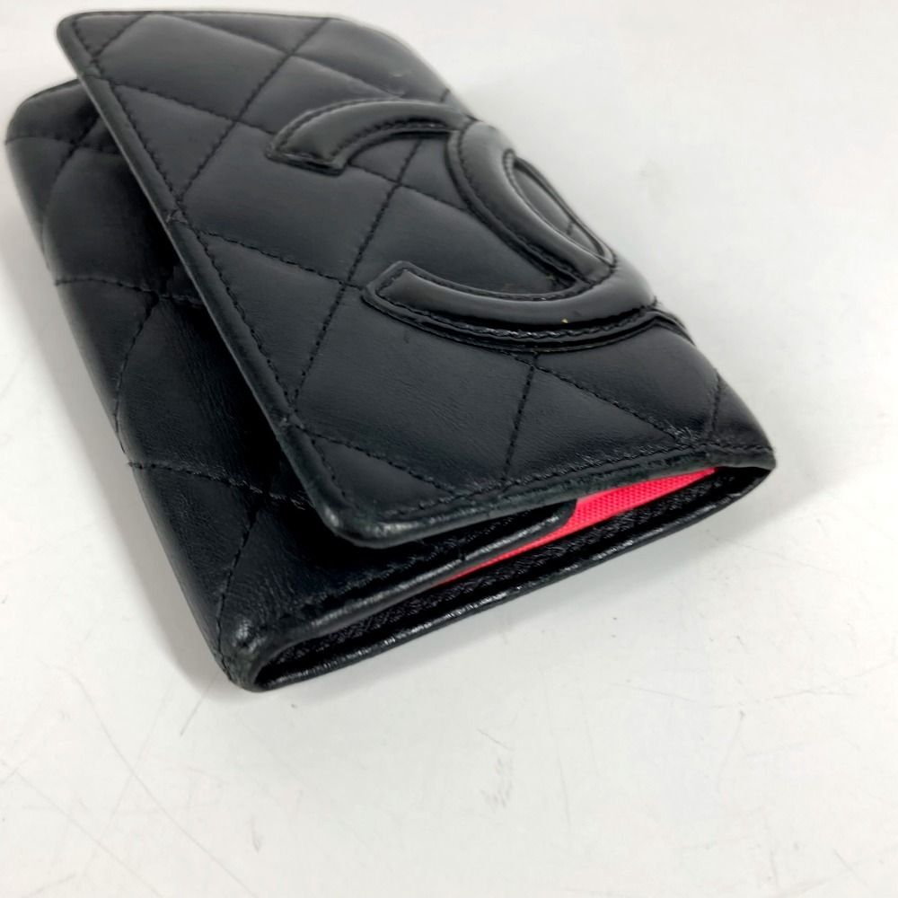 Chanel Key Case CC Logo Leather Black Key Holder — view 9