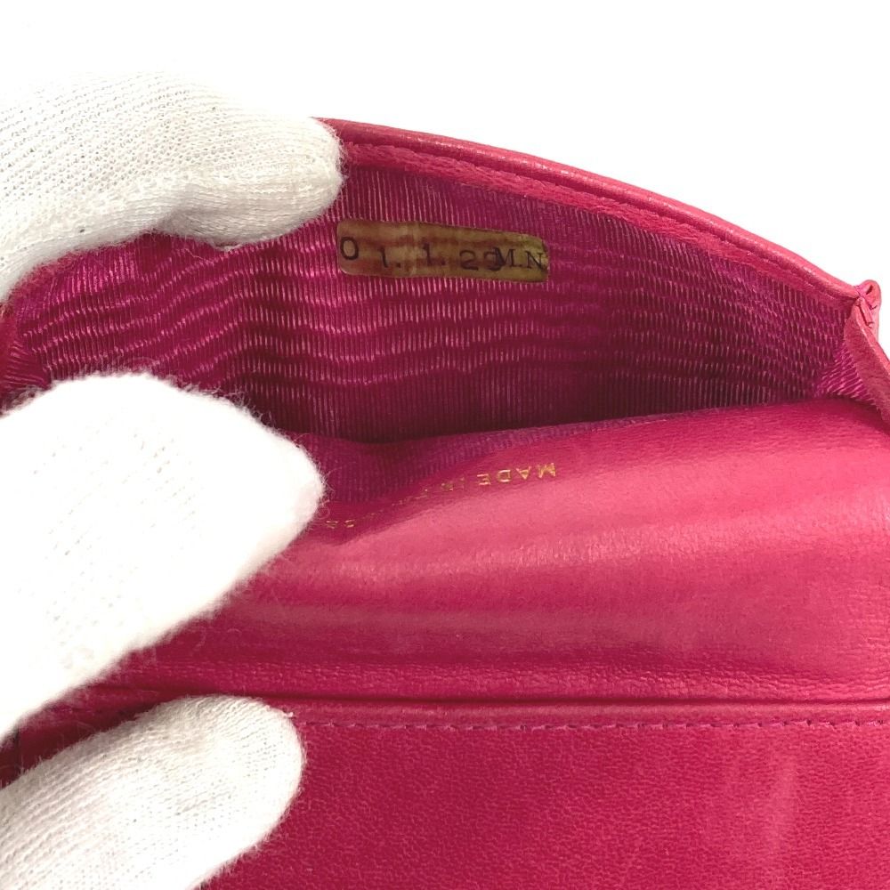 Chanel Card Case CC Logo Caviar Leather Purple — view 7