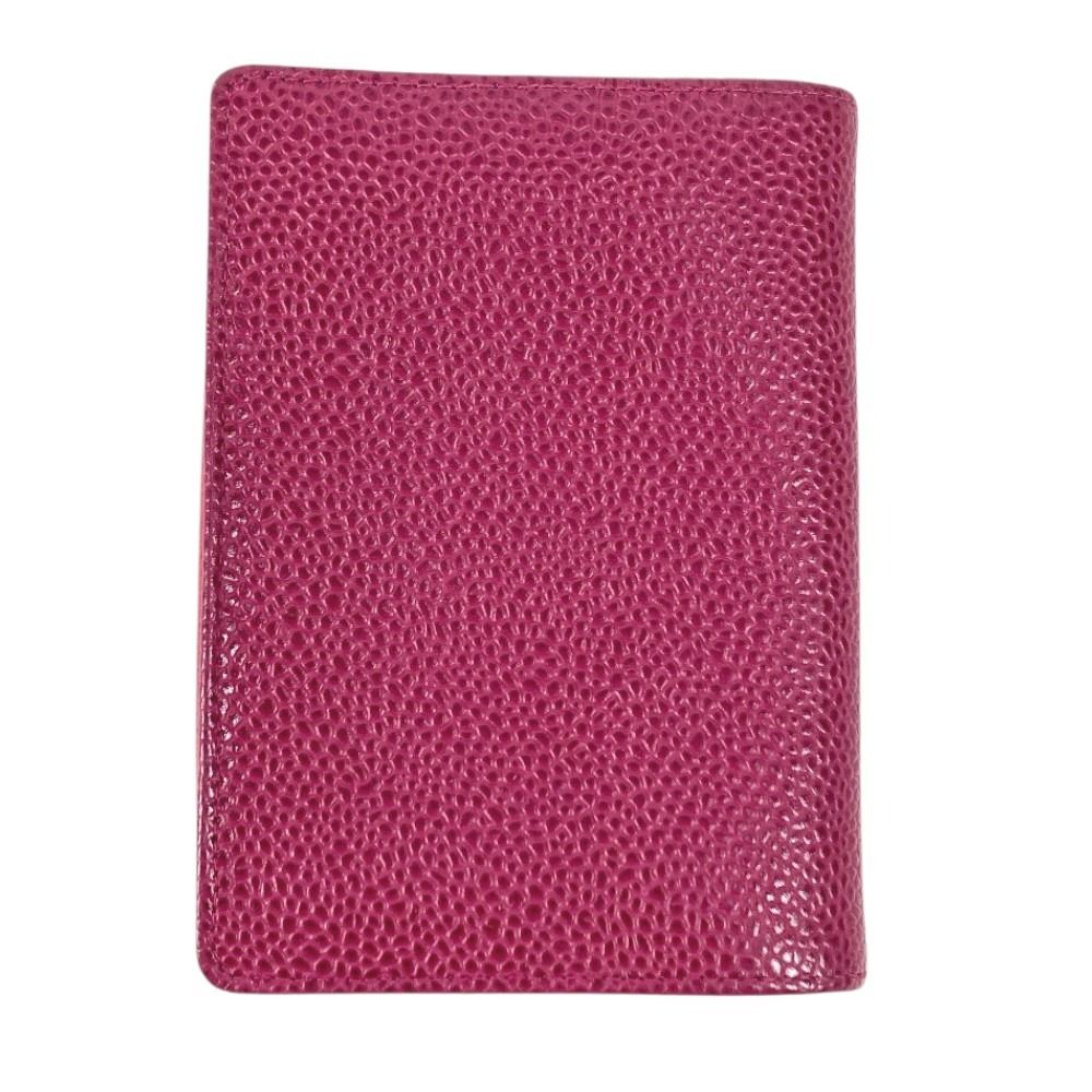 Chanel Card Case CC Logo Caviar Leather Purple — view 2