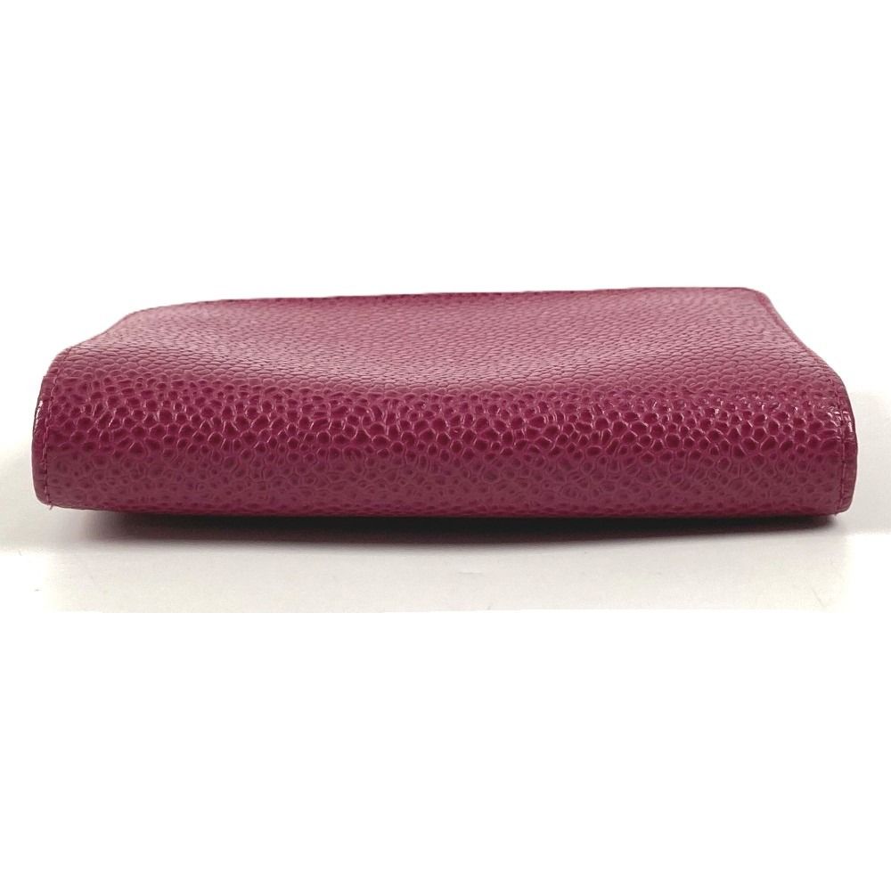 Chanel Card Case CC Logo Caviar Leather Purple — view 4