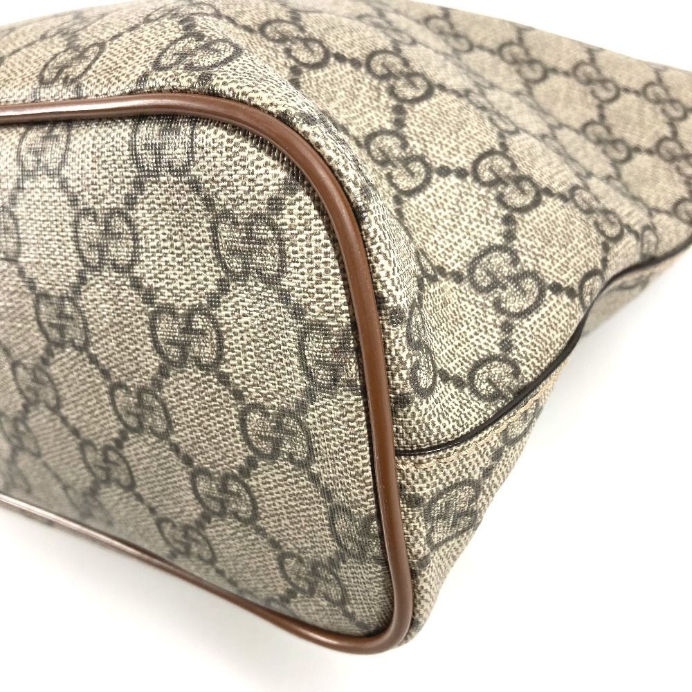 Gucci Handbag 2-Way Bag Logo GG Supreme Canvas Beige — view 6