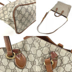 Gucci Handbag 2-Way Bag Logo GG Supreme Canvas Beige — view 7