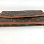 Louis Vuitton Clutch Pochette Dam GM Monogram Canvas Brown — view 6