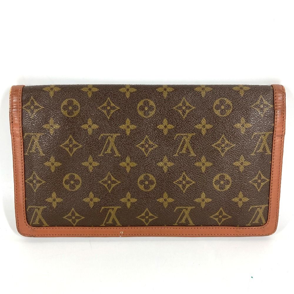 Louis Vuitton Clutch Pochette Dam GM Monogram Canvas Brown — view 2