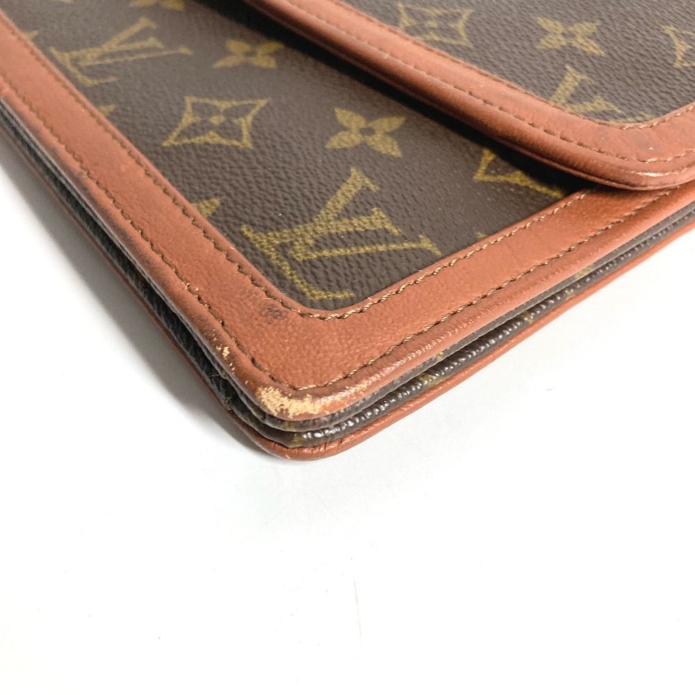 Louis Vuitton Clutch Pochette Dam GM Monogram Canvas Brown — view 5