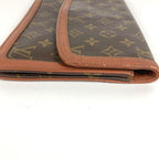 Louis Vuitton Clutch Pochette Dam GM Monogram Canvas Brown — view 3