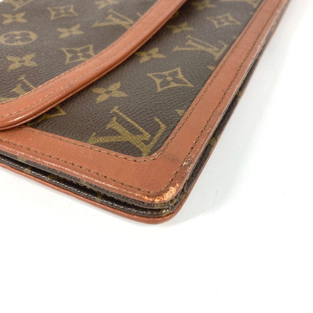 Louis Vuitton Clutch Pochette Dam GM Monogram Canvas Brown — view 7