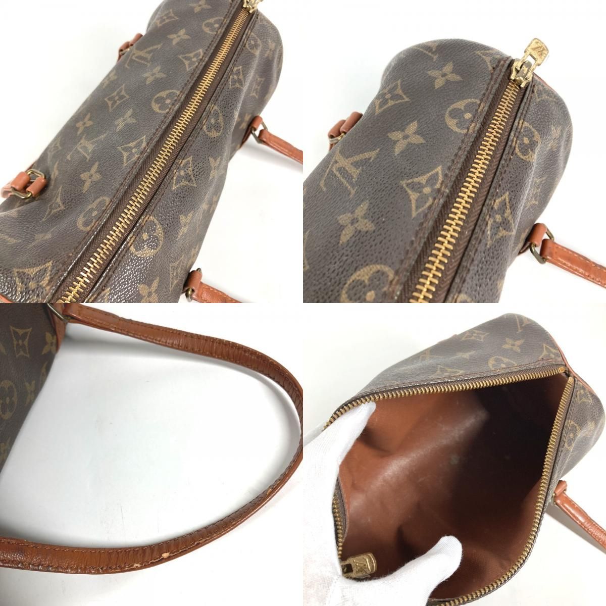 Louis Vuitton Handbag Papillon 26 Monogram Canvas Brown — view 8
