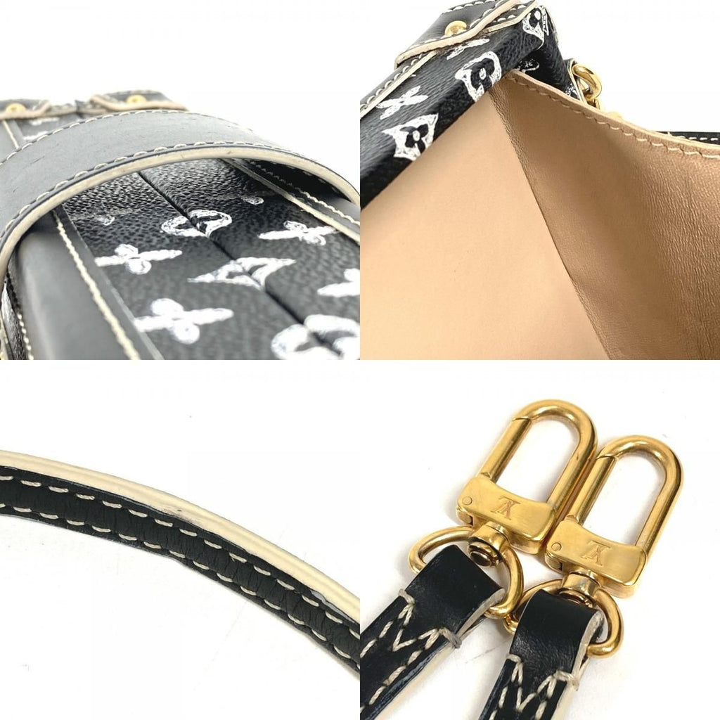 Louis Vuitton Shoulder Bag Petit Mal Leather Black — view 9