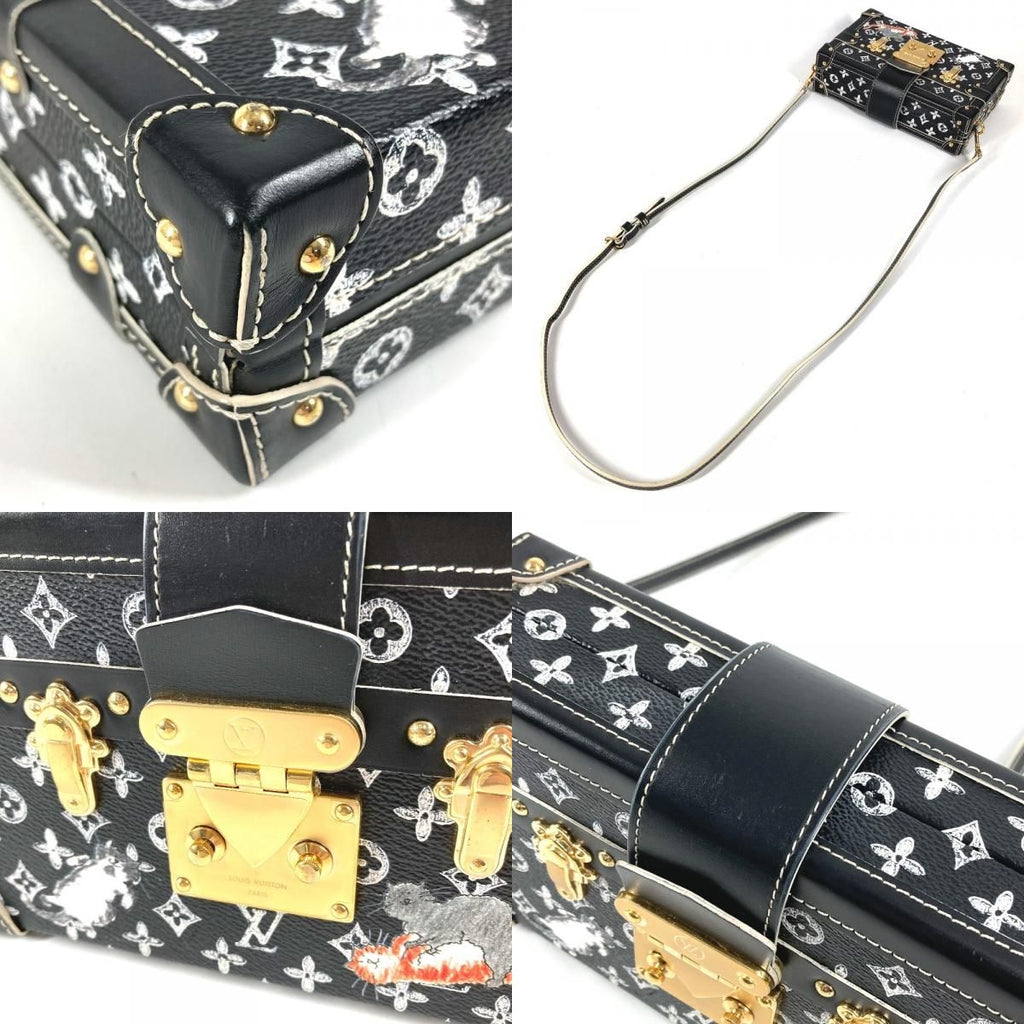 Louis Vuitton Shoulder Bag Petit Mal Leather Black — view 7