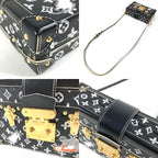 Louis Vuitton Shoulder Bag Petit Mal Leather Black — view 7