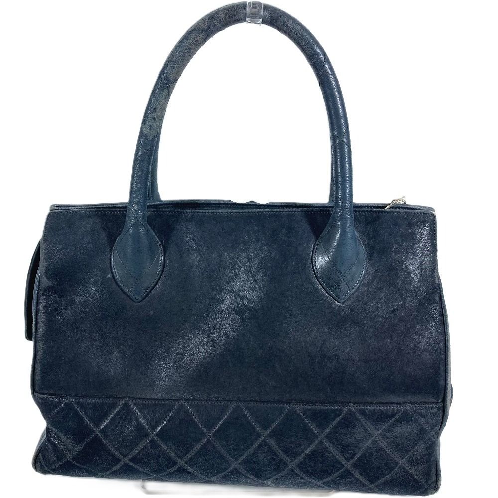 Chanel Handbag Stitch Logo Leather Black — view 2
