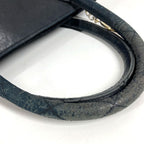 Chanel Handbag Stitch Logo Leather Black — view 6