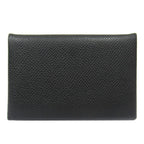 Hermes Calvi Card Case Holder Wallet Epsom Leather Black — view 2