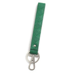 Bottega Veneta Key Ring Key Strap Intrecciato Leather Green — view 2