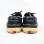 Prada Sport Leather Deck Shoes Vintage 6 Navy — view 5