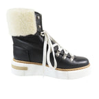 Hermes Flocon Ankle Shearling Boa Short Boots Sneakers Shoes Black — view 2