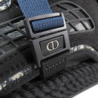 Dior Atlas Oak Belt Sandals Shoes Canvas Suede Black — view 9