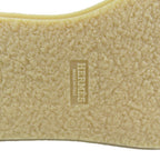 Hermes Suede Leather Shearling Short Boots Platform Belt Shoes Beige — view 7