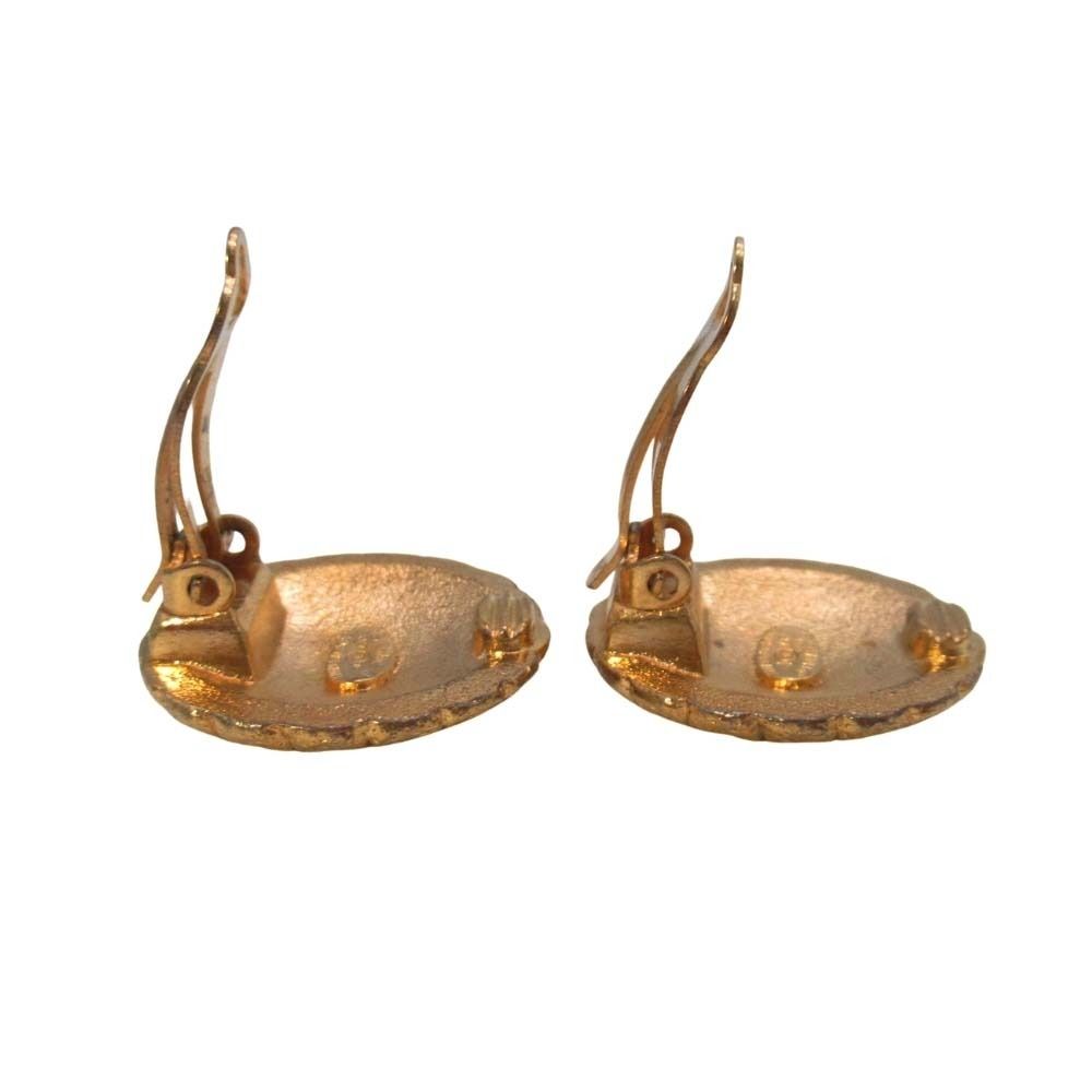 Chanel Vintage CC Logo Earrings Round — view 4