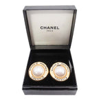 Chanel Vintage Circle Pearl Cambon Earrings Round — view 5