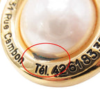 Chanel Vintage Circle Pearl Cambon Earrings Round — view 8