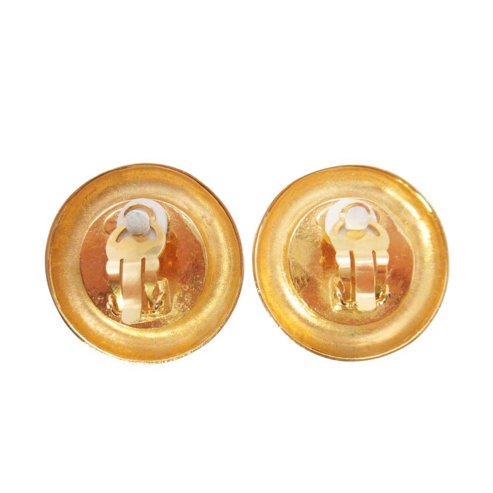 Chanel Vintage Circle Pearl Cambon Earrings Round — view 2