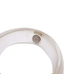 Chanel Vintage Rhinestone CC Logo Clear Round Ring Transparent — view 6