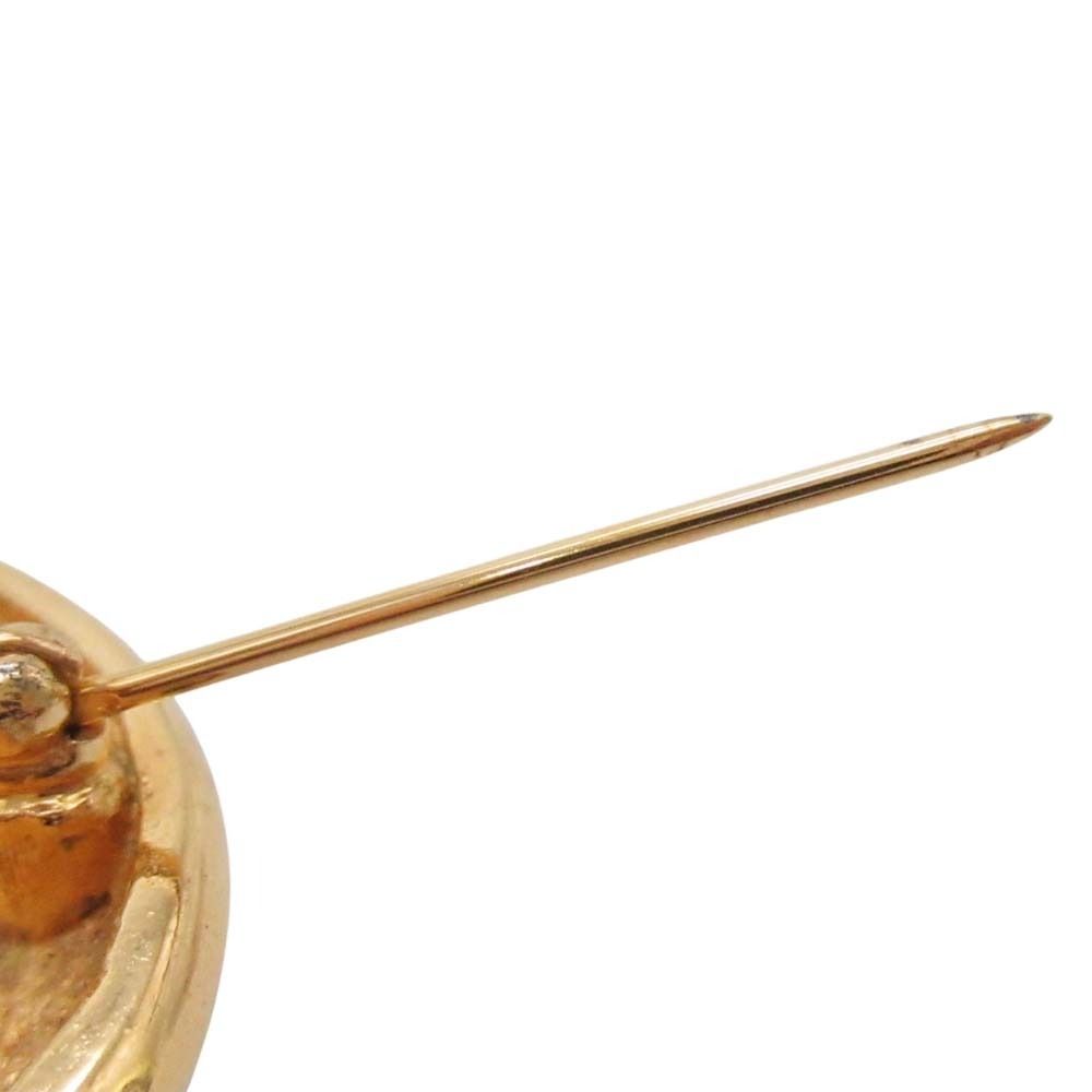Chanel Vintage CC Logo Circle Brooch Round — view 5