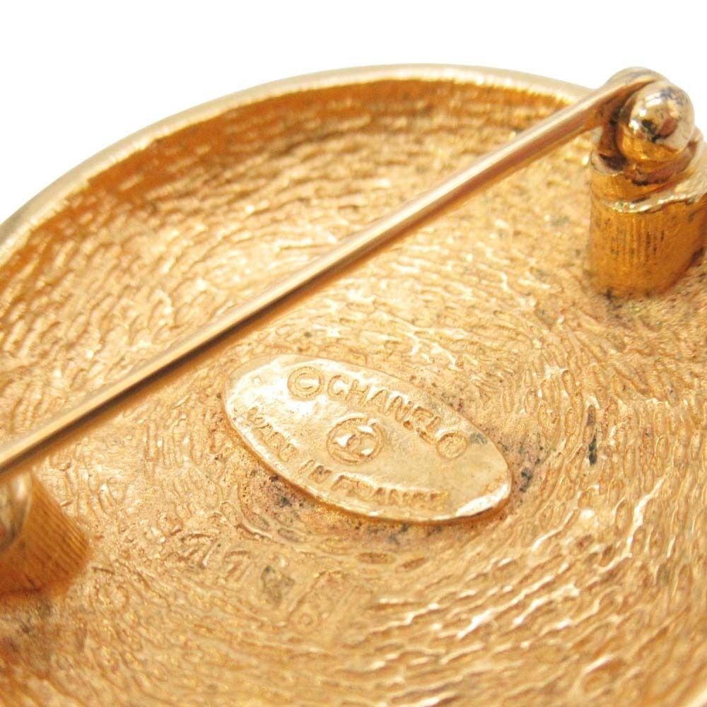 Chanel Vintage CC Logo Circle Brooch Round — view 6