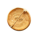 Chanel Vintage CC Logo Circle Brooch Round — view 2