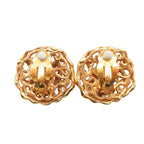 Chanel Vintage CC Logo Earrings Round — view 2