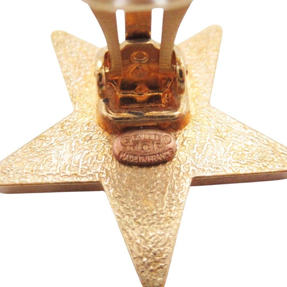 Chanel Vintage CC Logo Star Earrings — view 7