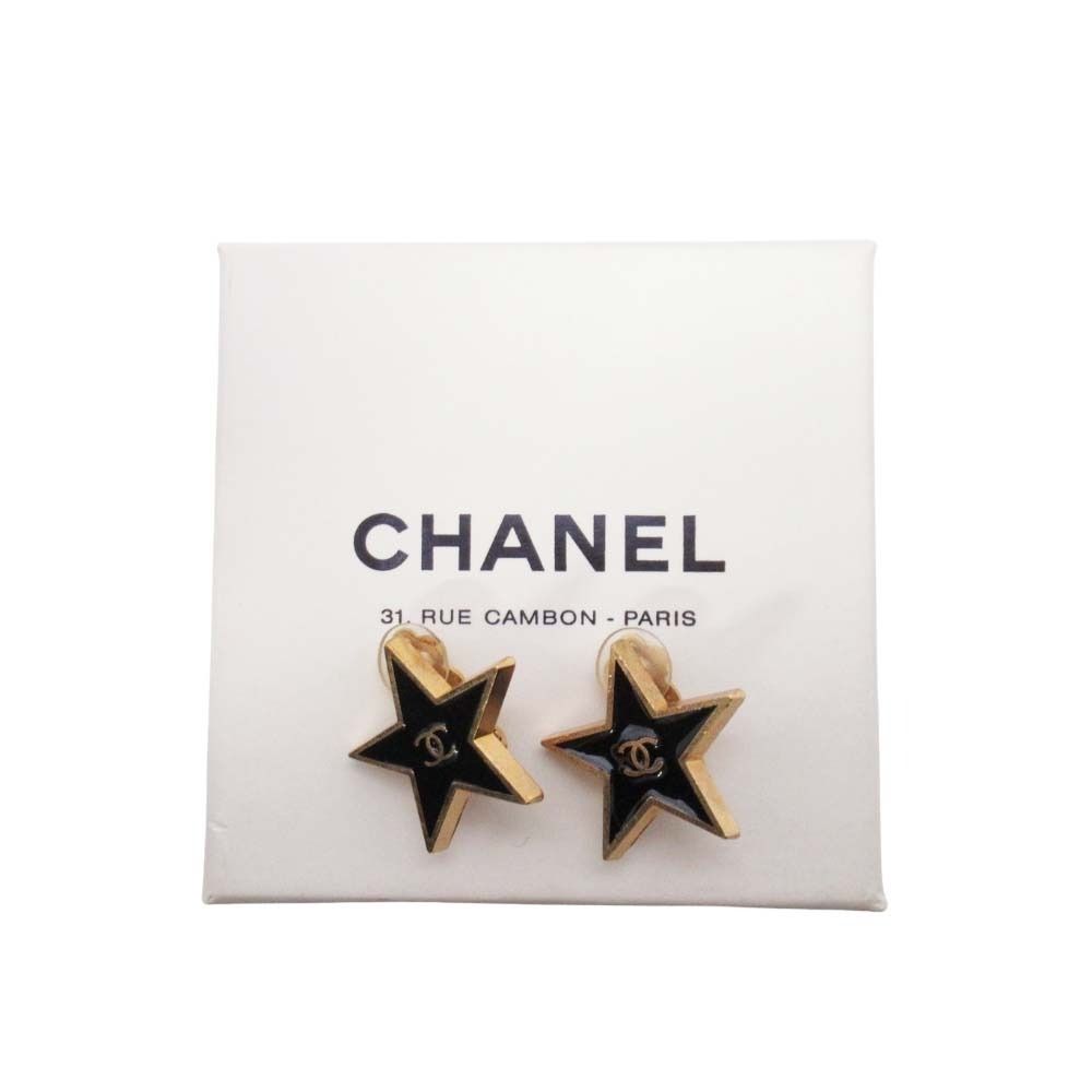 Chanel Vintage CC Logo Star Earrings — view 5