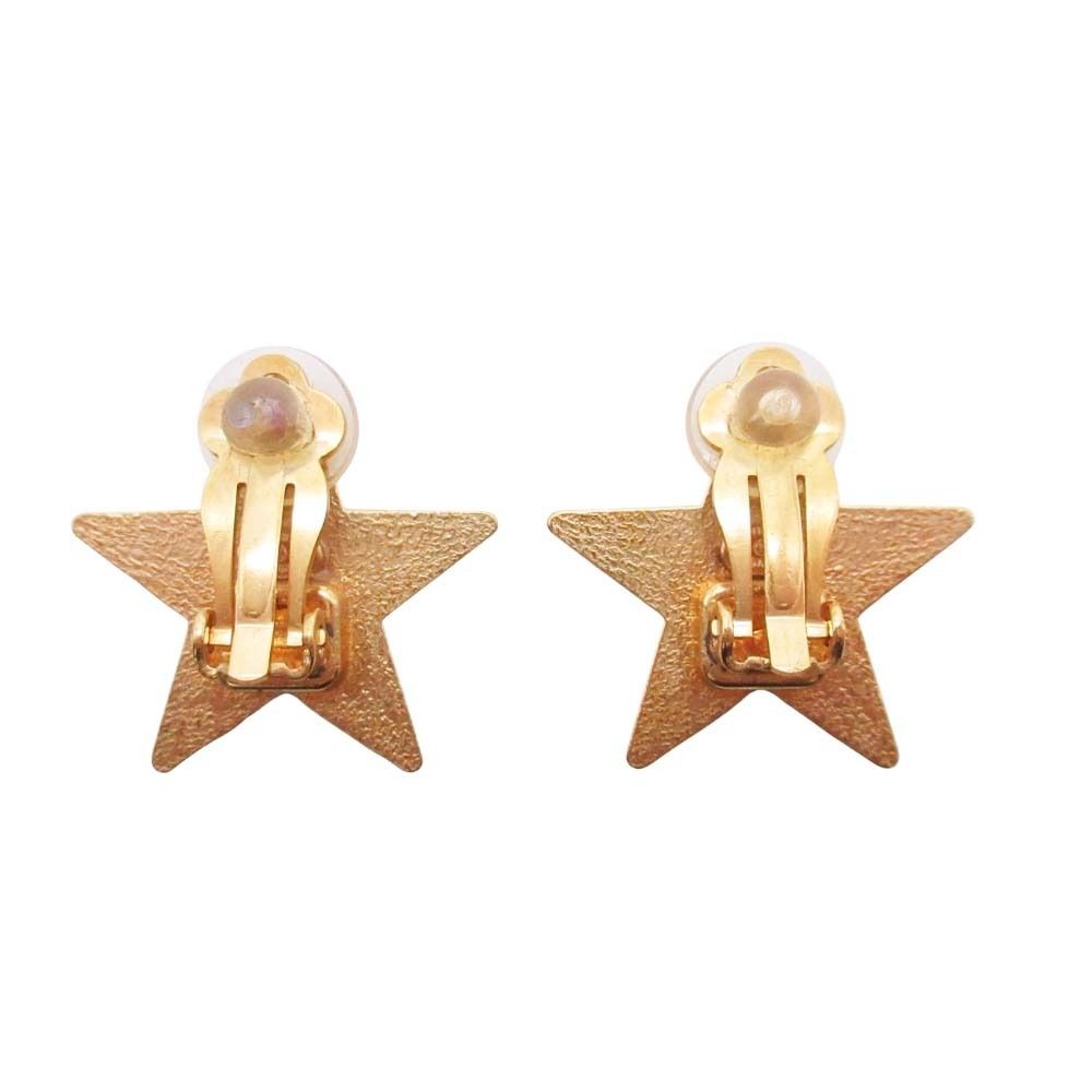 Chanel Vintage CC Logo Star Earrings — view 3