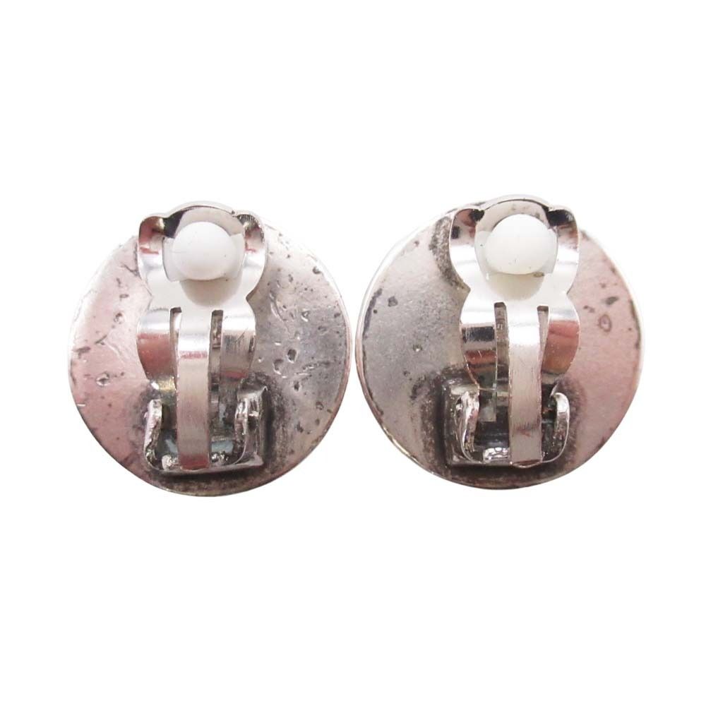 Chanel Vintage Circle CC Logo Earrings Round — view 2