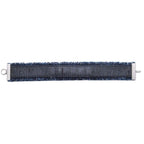 Chanel Vintage Cutoff Denim Bracelet Logo Bangle Indigo Silver — view 3