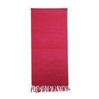 Chanel Cashmere Scarf Oval Shawl Logo Embroidery Bordeaux — view 2