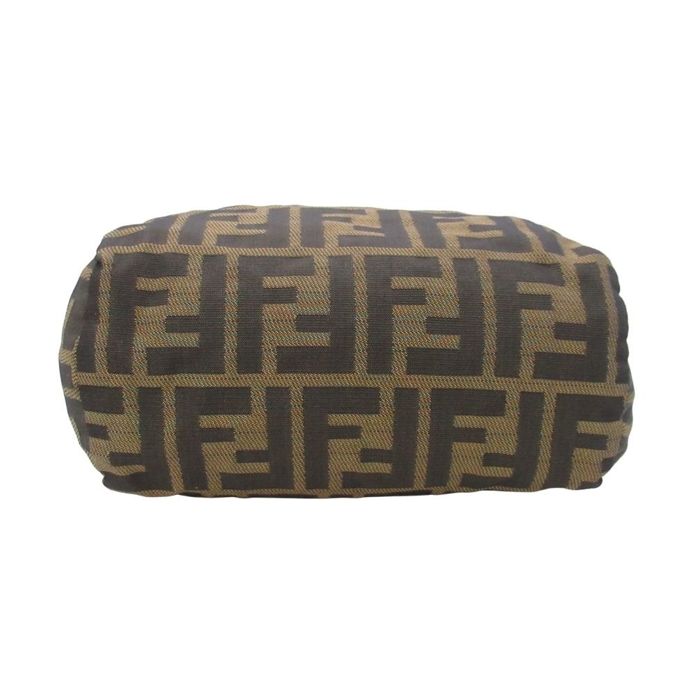 Fendi Vintage Zucca Pattern Mini Handbag FF Logo All Purse Brown — view 4