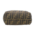 Fendi Vintage Zucca Pattern Mini Handbag FF Logo All Purse Brown — view 4