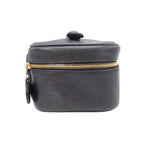 Chanel Vintage Caviar Leather Vanity CC Logo Stitch Side Pouch — view 4